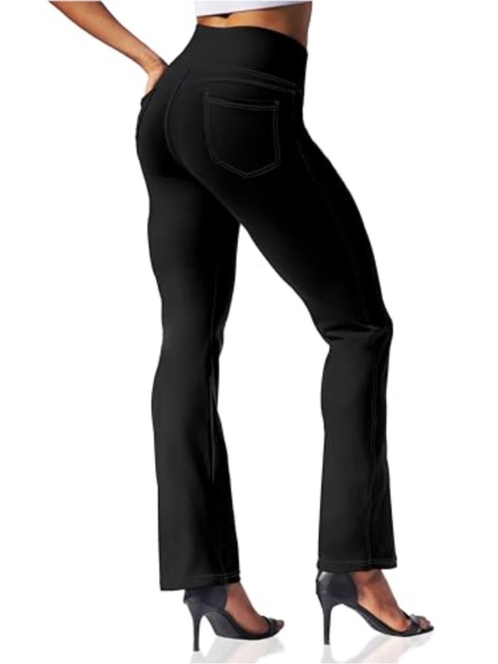 Buttery Soft Flare Yoga Pants Bootcut Leggings 4 Pockets